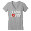 llama lovin' lover Women's V-Neck T-Shirt
