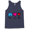 peace love wine Tank Top