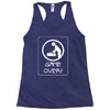 new dad game over, baby daddy parent Racerback Tank
