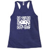 space alien qr code Racerback Tank
