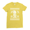 christmas saiyan prince Ladies Fitted T-Shirt