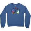 eggplant wizard and king hippo Crewneck Sweatshirt