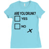 are you drunk check Ladies Fitted T-Shirt