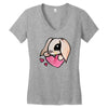 cute lop eared rabbit Women's V-Neck T-Shirt
