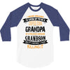 Super Cool Grandpa Of A Freaking Awesome Grandson 3/4 Sleeve Shirt