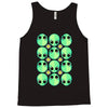 sad alien and daisy nineties grunge pattern Tank Top
