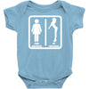 your girlfriend vs my girlfriend funny pub jokr  impress your friends! Baby Onesie