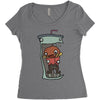 delicious aqua teens Women's Triblend Scoop T-shirt