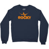 new rocky balboa stallone dark blue logo movie Crewneck Sweatshirt