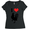 i love cock Women's Triblend Scoop T-shirt