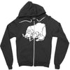 sancho und pancho kult fun fr&ouml;sche frog oldschool Zipper Hoodie