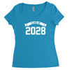 class of 2028 novelty high school elementary Women's Triblend Scoop T-shirt