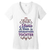 stolze mama einer grossartigen tochter hoodie Women's V-Neck T-Shirt