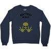 Alien Says Don't Touch My Belly Crewneck Sweatshirt