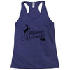 merry christmas flower Racerback Tank