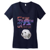 life's better with a coton de tulear Women's V-Neck T-Shirt