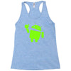 android eats apple Racerback Tank