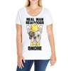 snoring gentleman Ladies Curvy T-Shirt