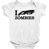 i shotgun zombies funny t shirt dead apocalypse s 3xl Baby Onesie