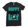 happy father&rsquo;s day 3 Ladies Fitted T-Shirt