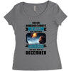 Never Underestimate A Man Who Watches Lost in Space And Was Born in De Women's Triblend Scoop T-shirt