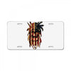 skull us flag License Plate