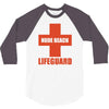 nude beach   lifeguard 3/4 Sleeve Shirt