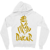 uomo dakar stampa oro moto deserto parigi africa sport Zipper Hoodie
