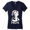 banzai Women's V-Neck T-Shirt