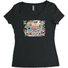 rude funny cotton dick of the world, ideal gift, birthday present Women's Triblend Scoop T-shirt