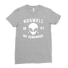 roswell 1947 we remember alien Ladies Fitted T-Shirt