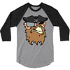 pirates face 3/4 Sleeve Shirt