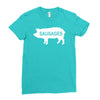 pig sausages funny Ladies Fitted T-Shirt