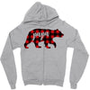 papa christmas bear Zipper Hoodie