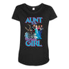 aunt of the birthday girl Maternity Scoop Neck T-shirt