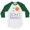 spacex don't panic in space 3/4 Sleeve Shirt