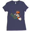 the falling italian Ladies Fitted T-Shirt