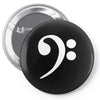 bass cleff funny Pin-back button