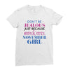 don't be jealous just because i'm a super cute november girl Ladies Fitted T-Shirt