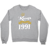kings are born in 1991 Crewneck Sweatshirt