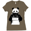 panda police Ladies Fitted T-Shirt