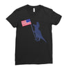 Patriotic T-Rex Ladies Fitted T-Shirt