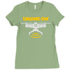 drone on Ladies Fitted T-Shirt