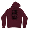 stop blue on black crime Unisex Hoodie