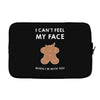 i can't feel my face Laptop sleeve