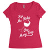 sip me baby one more time wine glass Women's Triblend Scoop T-shirt