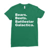 bears, beets, battlestar galactica Ladies Fitted T-Shirt