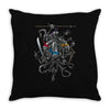 ninja aliens Throw Pillow