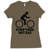 pump tires not gas Ladies Fitted T-Shirt