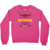 i never dreamed i'd grow up to be a super cool motocross mom but here Crewneck Sweatshirt